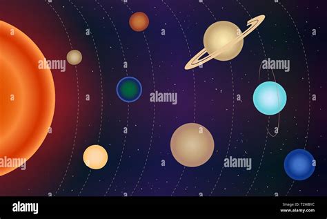 Solar system planets model Stock Vector Images - Alamy