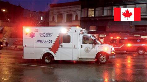 Vancouver Bc Ambulances Responding X2 In The Downtown Eastside On Scene Youtube