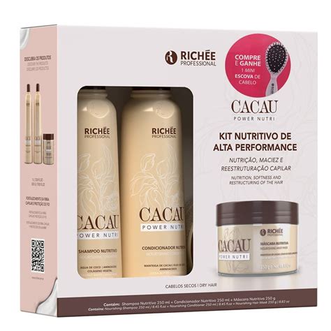 Richée Cacau Power Nutri Kit Nutritivo de Alta Performance Home Care