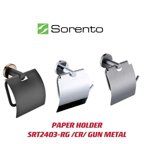 Sorento Stainless Steel 304 Paper Holder Rose Gold Matt Black