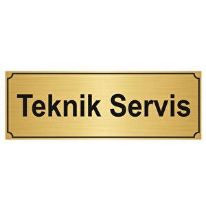 Özarslan Dizayn Teknik Servis Yönlendirme Levhasi 5cmx20cm Altin