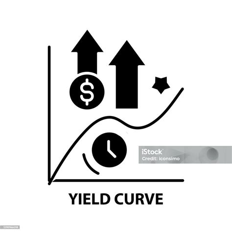 Vetores De Ícone De Curva De Rendimento Sinal Vetorial Preto Com Traços