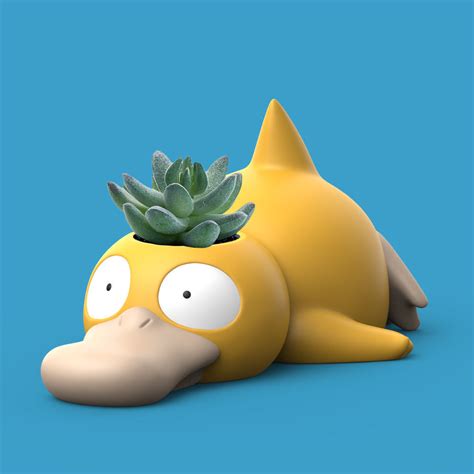 POKEMON PSYDUCK PLANTER 3D Model 3D Printable CGTrader