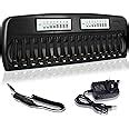 Palobatteryuk NC31 CITYORK 16 Bays Slots Smart Battery Charger AA AAA