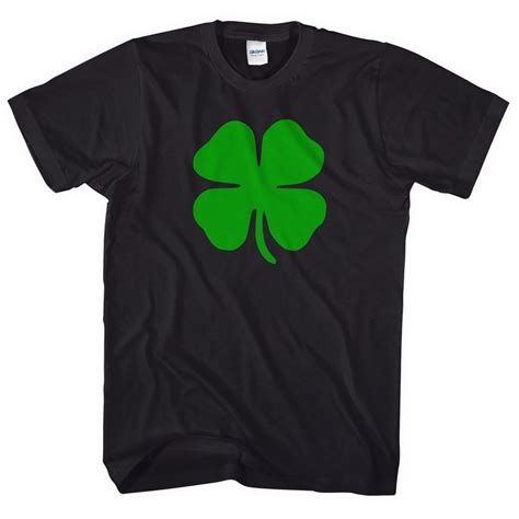 4 Leaf Clover Shamrock T Shirt St Patricks Day Fancy Dress Men Women