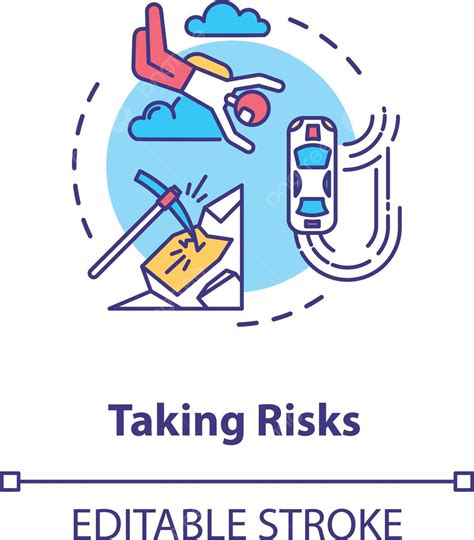 Taking Risks Concept Icon Art Graphic General Vector Art Graphic