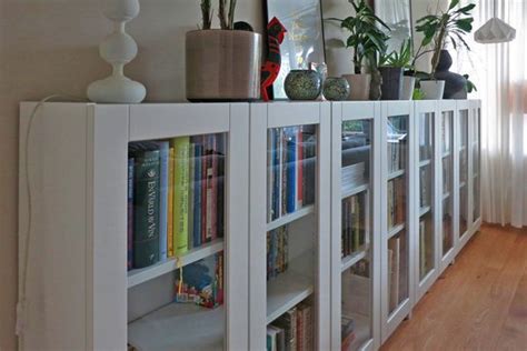 25 Ikea Billy Bookcase Hacks So Cool Youll Want To Replicate Them Bookcase With Glass Doors