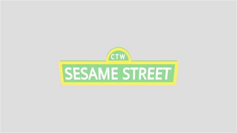 Sesame Street Logo 1969 1974 3 Download Free 3d Model By Kai