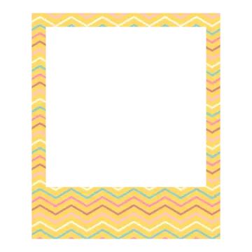 Yellow Photocall In Pastel Color Photo Frame Vector Yellow Photocall