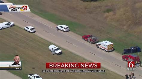 1 Dead After Multi Car Crash On Highway 412 Near Inola