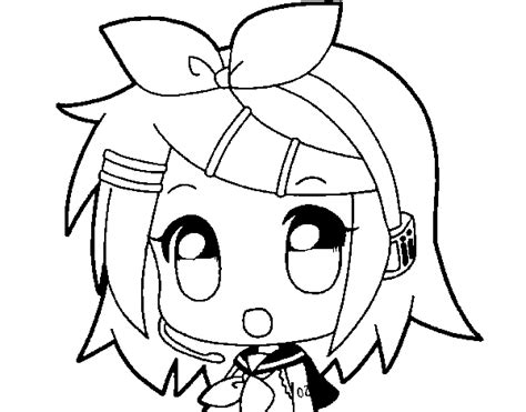 Vocaloid Rin Coloring Pages