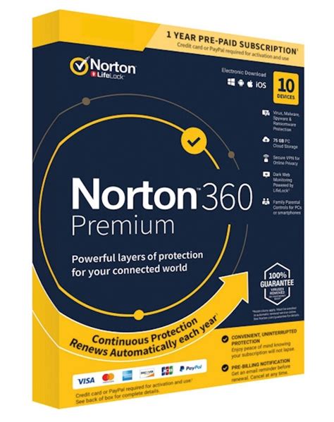 Norton 360 Premium 10 Devices 1 Jaar 20 99