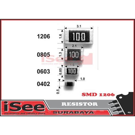 Jual Resistor Smd K Ohm K Ohm Toleransi Tolerance