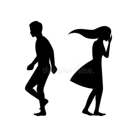 Sad Couple Silhouette Stock Illustrations – 791 Sad Couple Silhouette ...