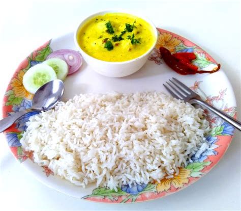 Kadhi Chawal Thali