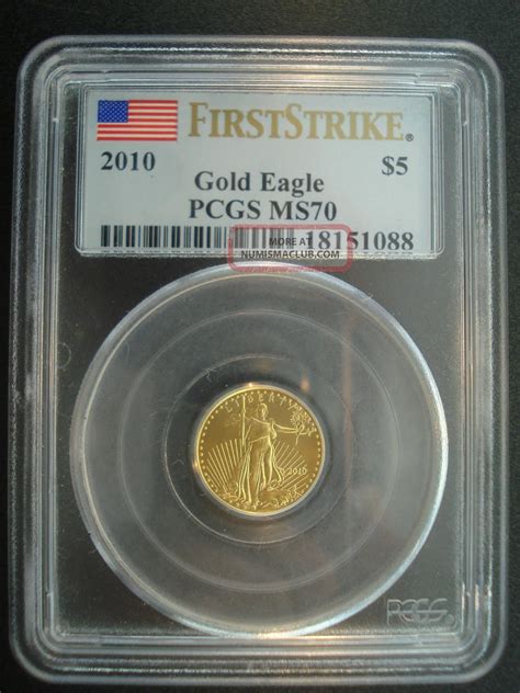 Gold Oz American Eagle Coin Pcgs Ms First Strike