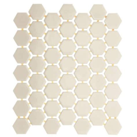 Restore Ivory In X In X Glazed Ceramic Mosaic Tile Sq Ft