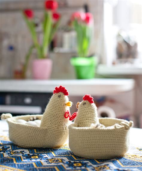 Hen Basket Easter basket for egg Chicken egg holder Easter hen | Etsy