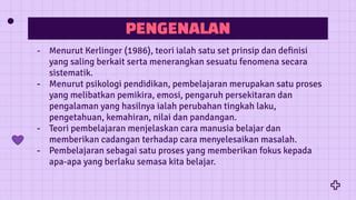 Edup Tutorial Banding Beza Teori Pembelajaran Pdf