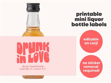 Free Printable Mini Liquor Bottle Labels Shop Official