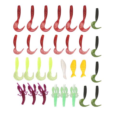 Pcs Paddle Tail Swimbaits Lures Soft Pvc Jigs Heads Curly Grub Lures