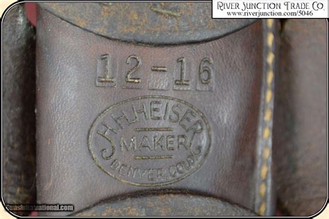 Herman H Heiser Holster For A Small Frame Frontier Era Revolver