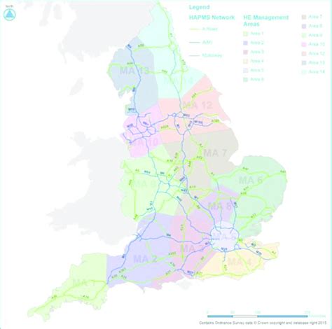 Highways England Strategic Road Network and Management Areas ...