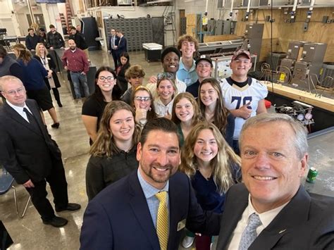 Governor Baker visits Tri-County Regional Vocational Technical High ...