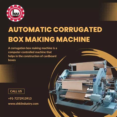 Automatic Corrugated Box Making Machine By Shki Industry Medium