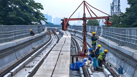 Sebulan Lagi Beroperasi Ini Jalur LRT Kelapa Gading Velodrome Tempo Co