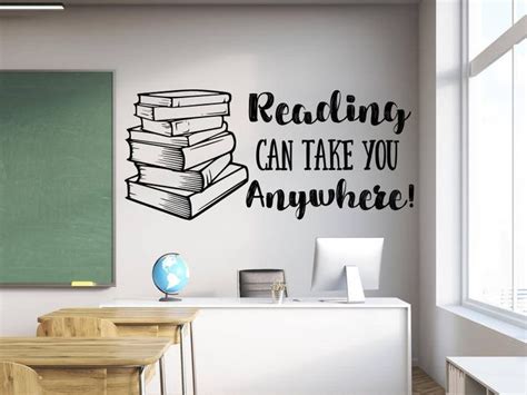 Image Result For Reading Wall Decals Reading Wall Classroom Wall Quotes Library Wall