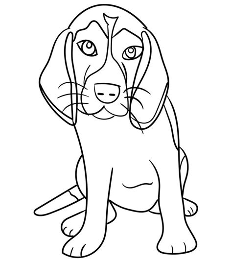 Free Beagle Coloring Pages Fieltros Patiki