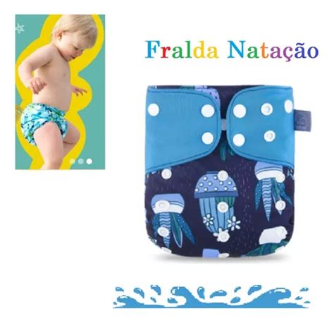 Fralda Piscina Cal A Dry Fit Roupa Beb Nata O Ecol Gica Mercadolivre