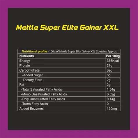 Chocolate Super Elite Gainer Xxl Mettle Sports Supplement 1 Kg Non Prescription At Rs 1199