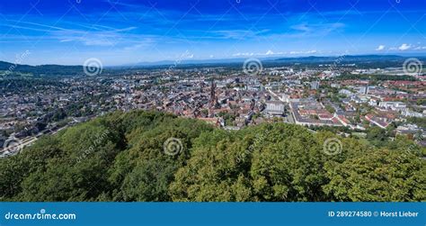 freiburg im breisgau view   roofs    town  freiburg