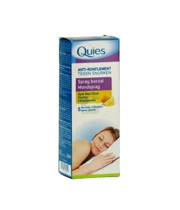 Quies Anti Ronflement Spray Buccal Miel Citron 70 Ml Pas Cher Nez