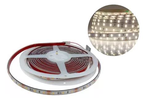 Tira Led 3528 Bl Calida Ip65 Exterior 12vcc Rollo X 5 Mts