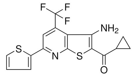 3 AMINO 6 2 THIENYL 4 TRIFLUOROMETHYL THIENO 2 3 B PYRIDIN 2 YL