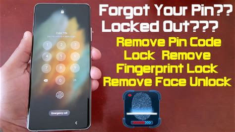 Samsung Galaxy S21 Ultra S21 Remove Pin Code Lock Fingerprint Lock