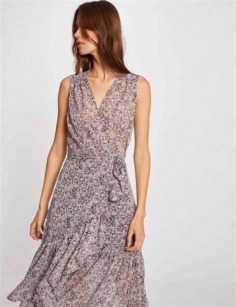 Robe Longue Portefeuille Imprim Floral Rliou Morgan Multico Robe