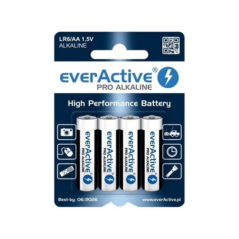 Set De Buc Baterii Alcaline Lr Aa Everactive Pro X Blister Emag Ro