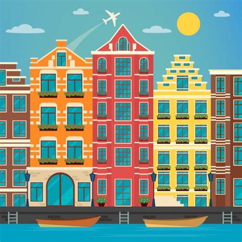 City Illustration Amsterdam — Stock Vector © Jiri Kaderabek 25617733