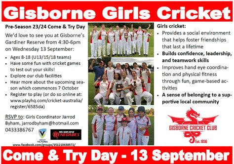 Events | Gisborne CC