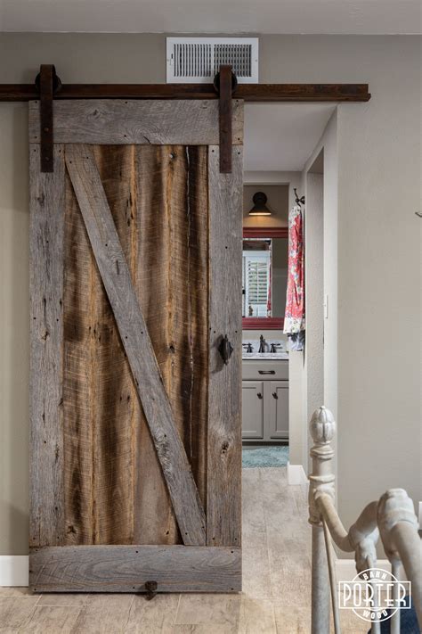 Old Tobacco Grey Sliding Door Porter Barn Wood