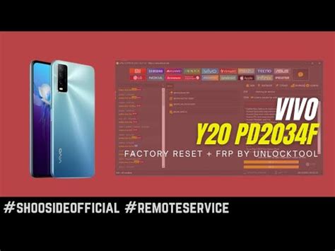 VIVO Y20 PD2034F FACTORY RESET FRP Shoosideofficial Remoteservice