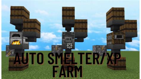 How To Make A Auto Smelter XP Farm In Minecraft Bedrock Edition YouTube