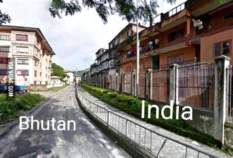 Bhutan India border - Wiolo.com