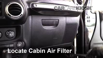 Cabin Air Filter Check 2018 Jeep Wrangler JK Unlimited Sahara 3 6L V6