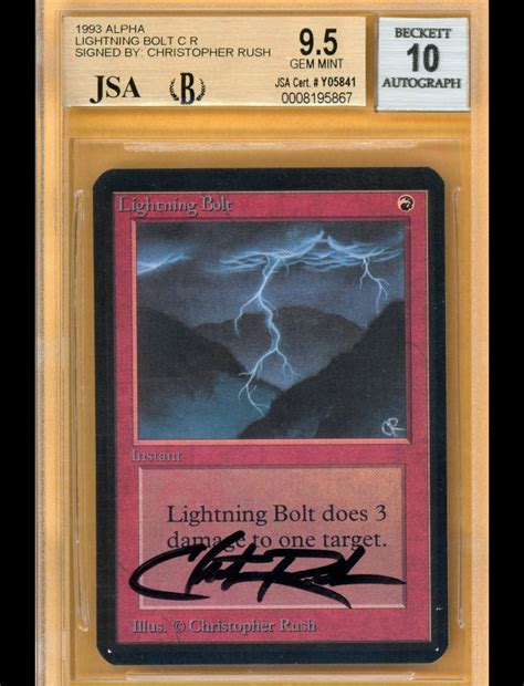 Alpha Lightning Bolt Mtg