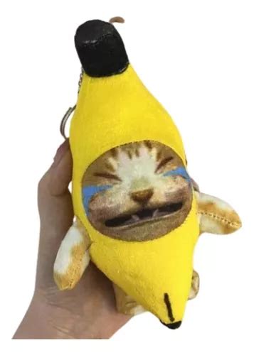 Chaveiro De Pelúcia Gato Banana Meme Banana Cat Chorando Parcelamento